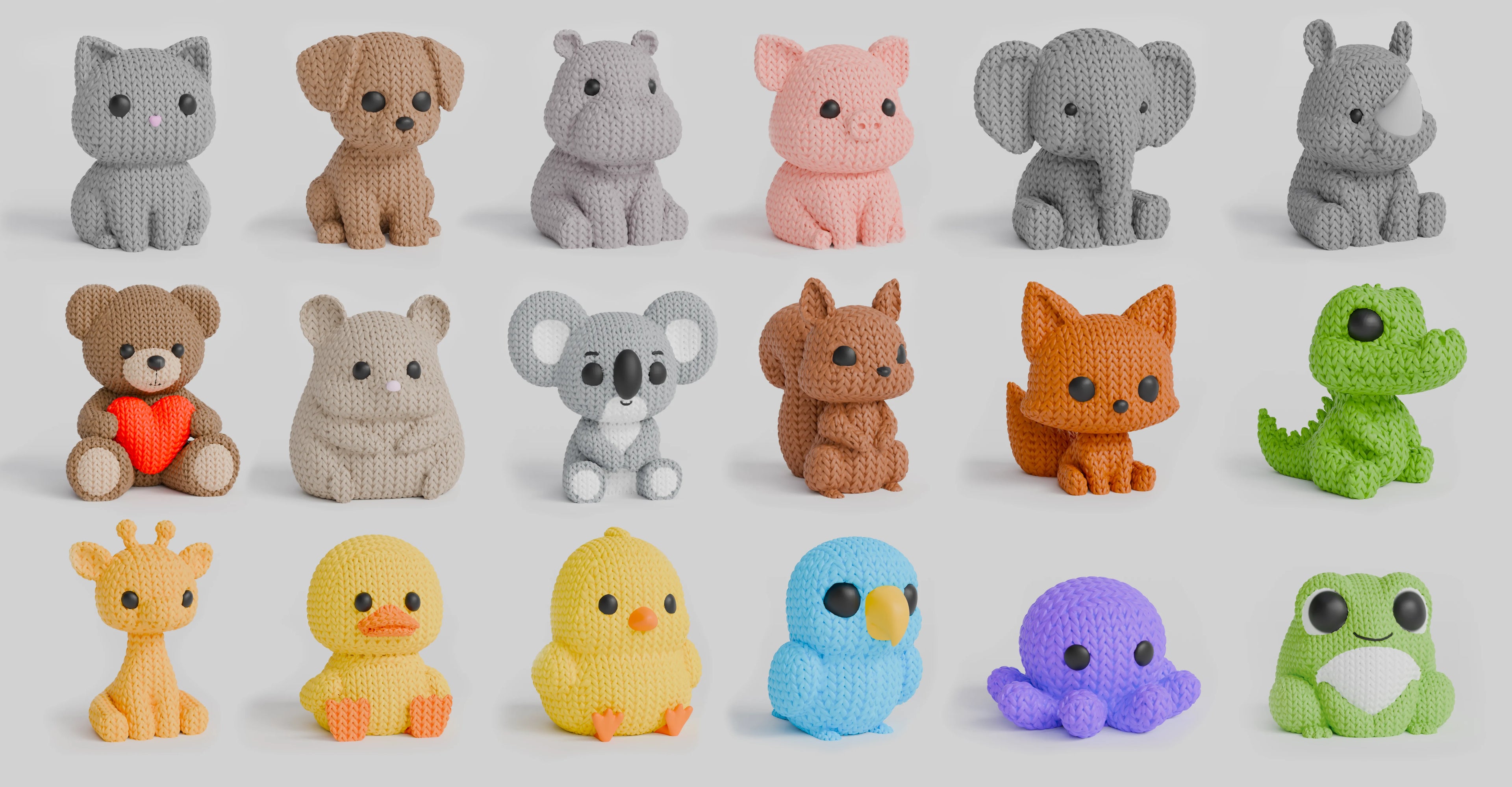 Knitted Animals