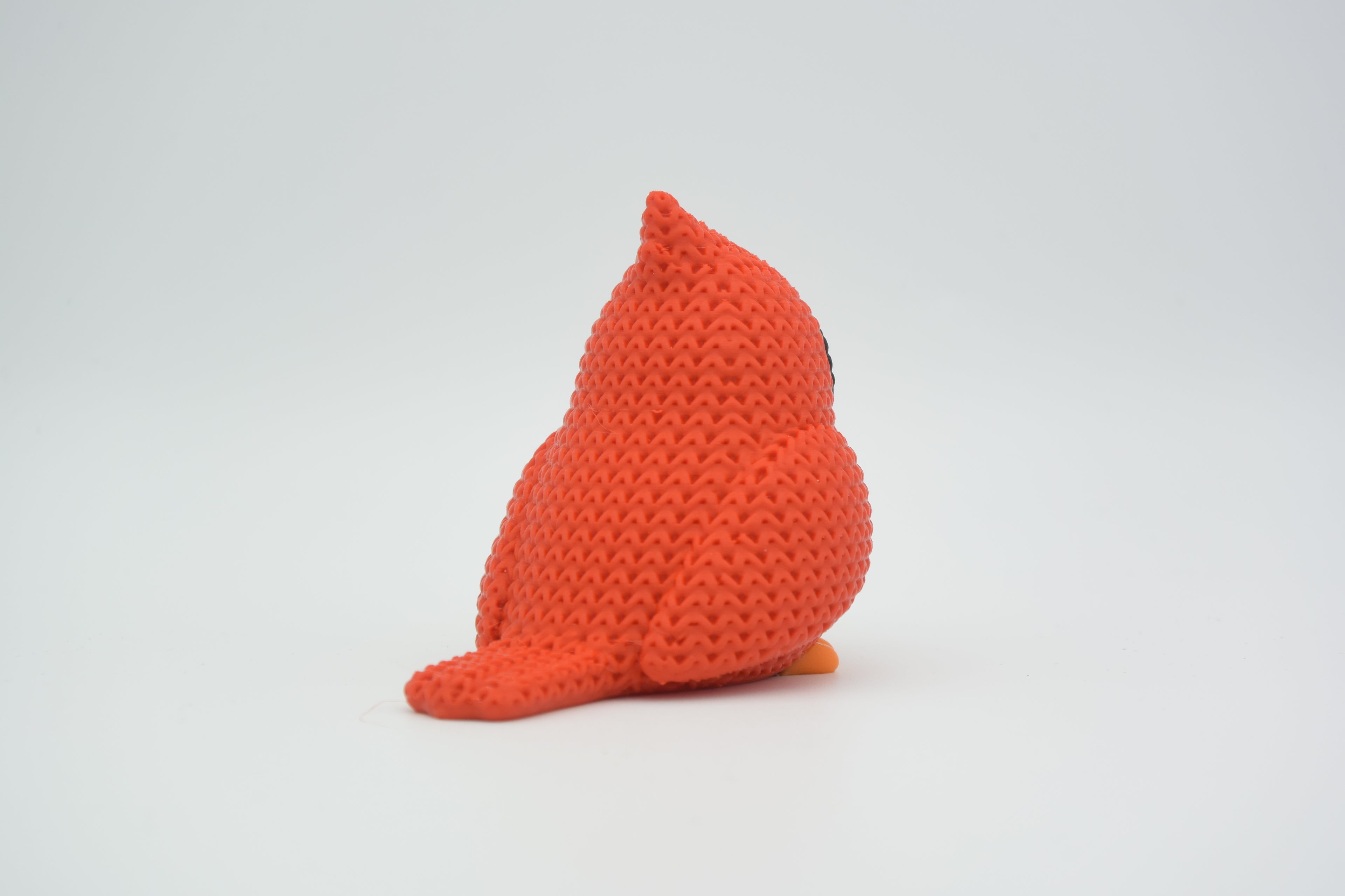 Knitted Cardinal Bird