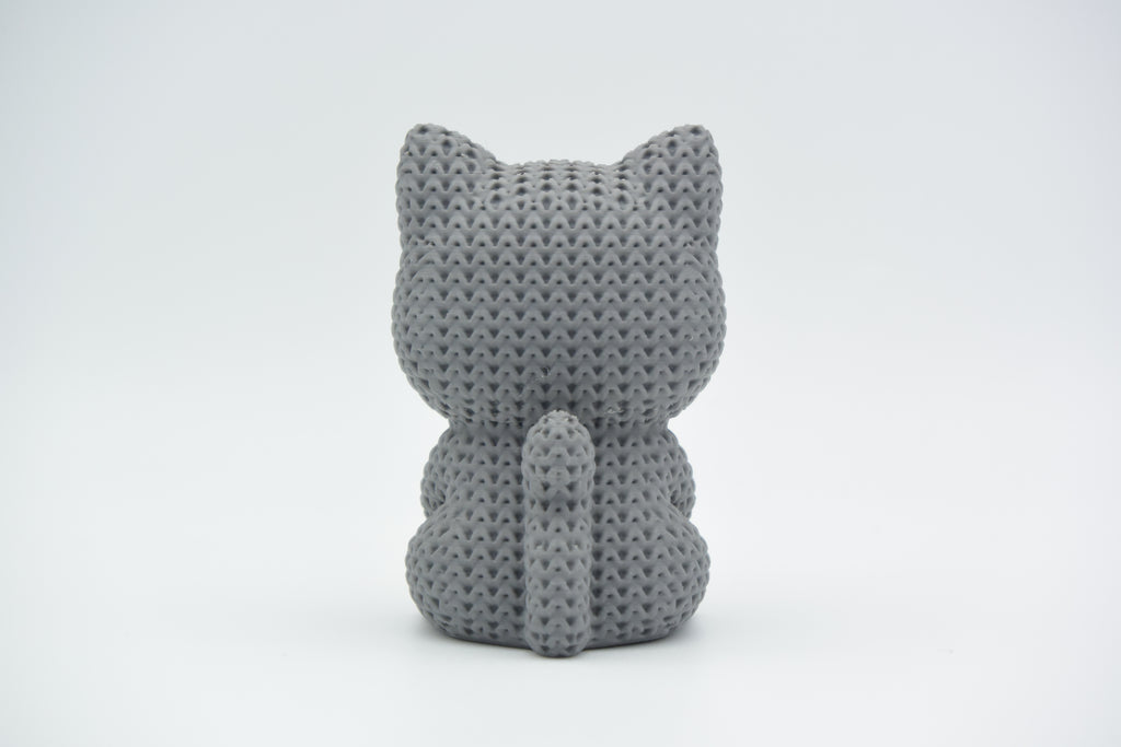 Knitted Cat With Heart