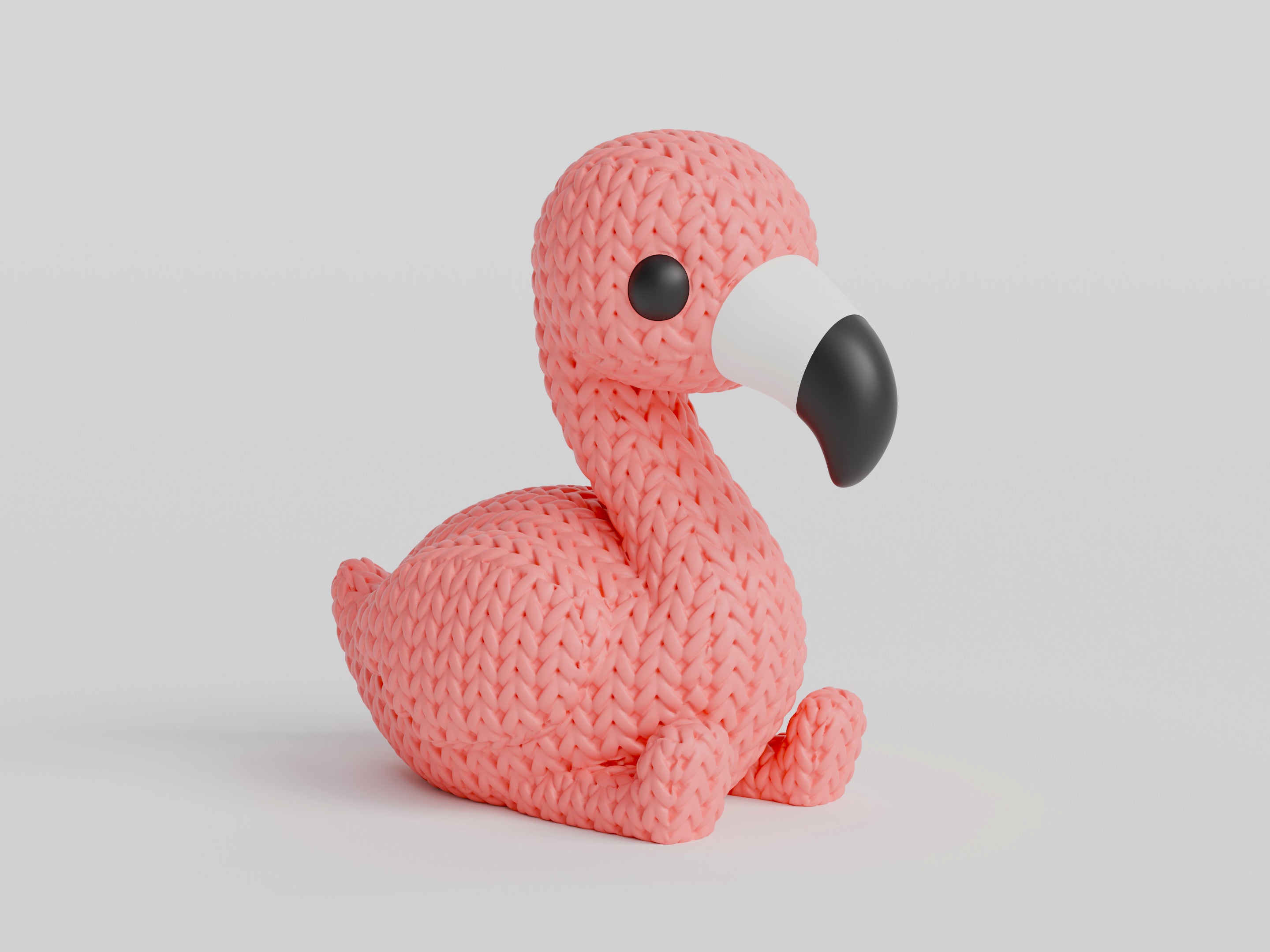 Knitted Flamingo