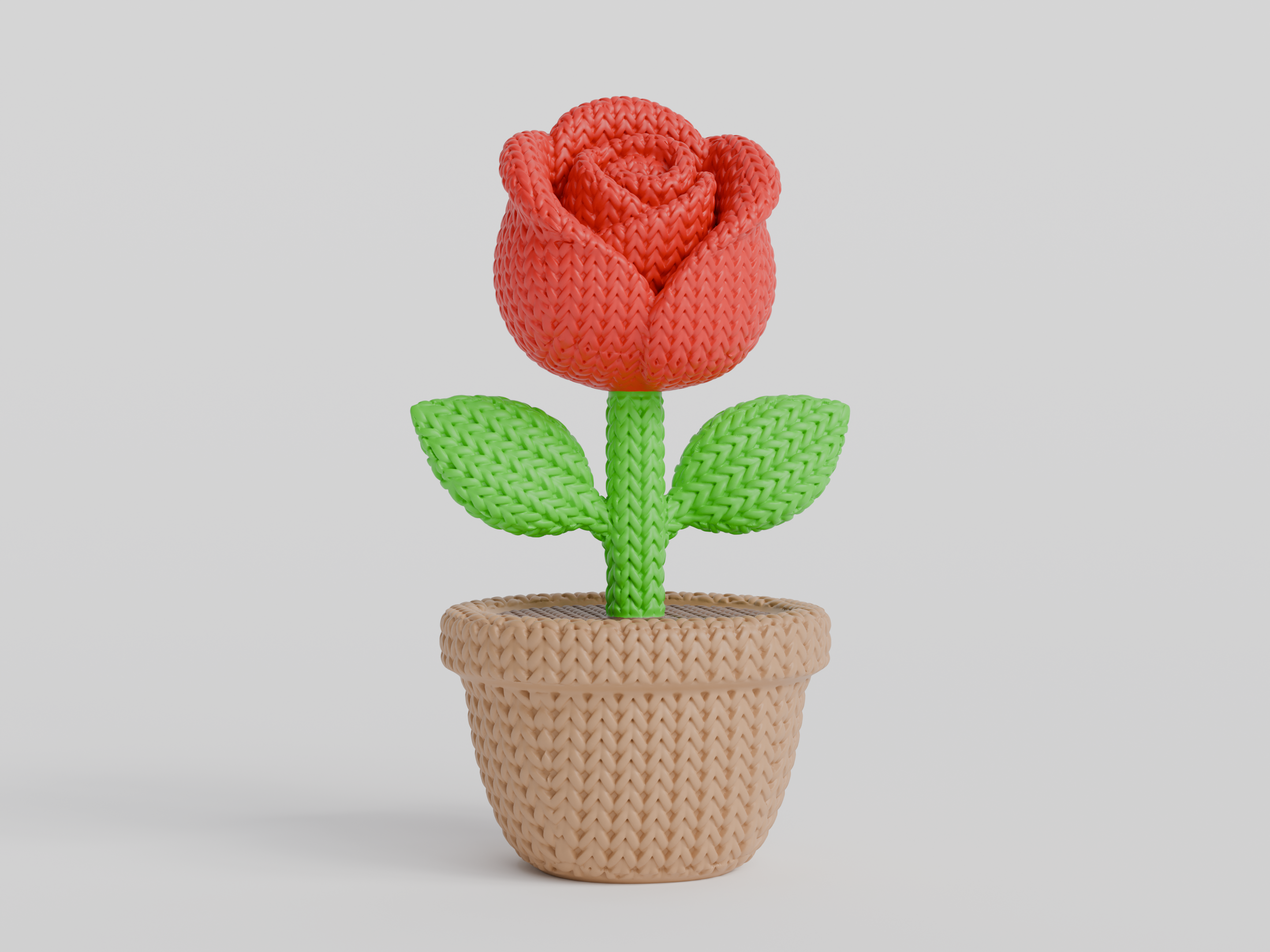 Knitted Rose