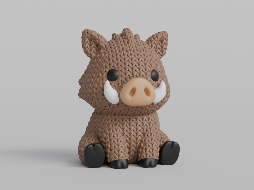 Knitted Wild Boar