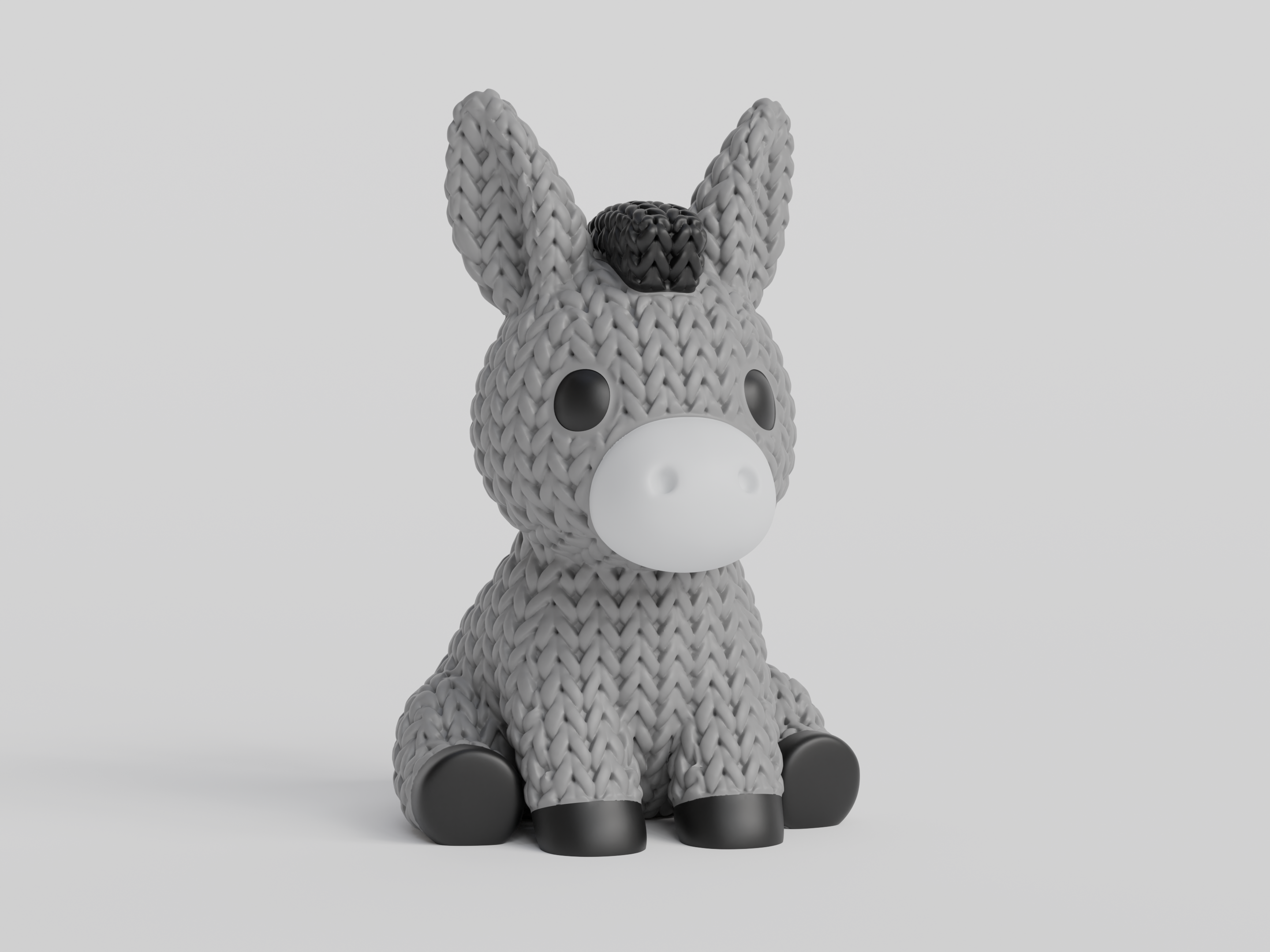 Knitted Donkey