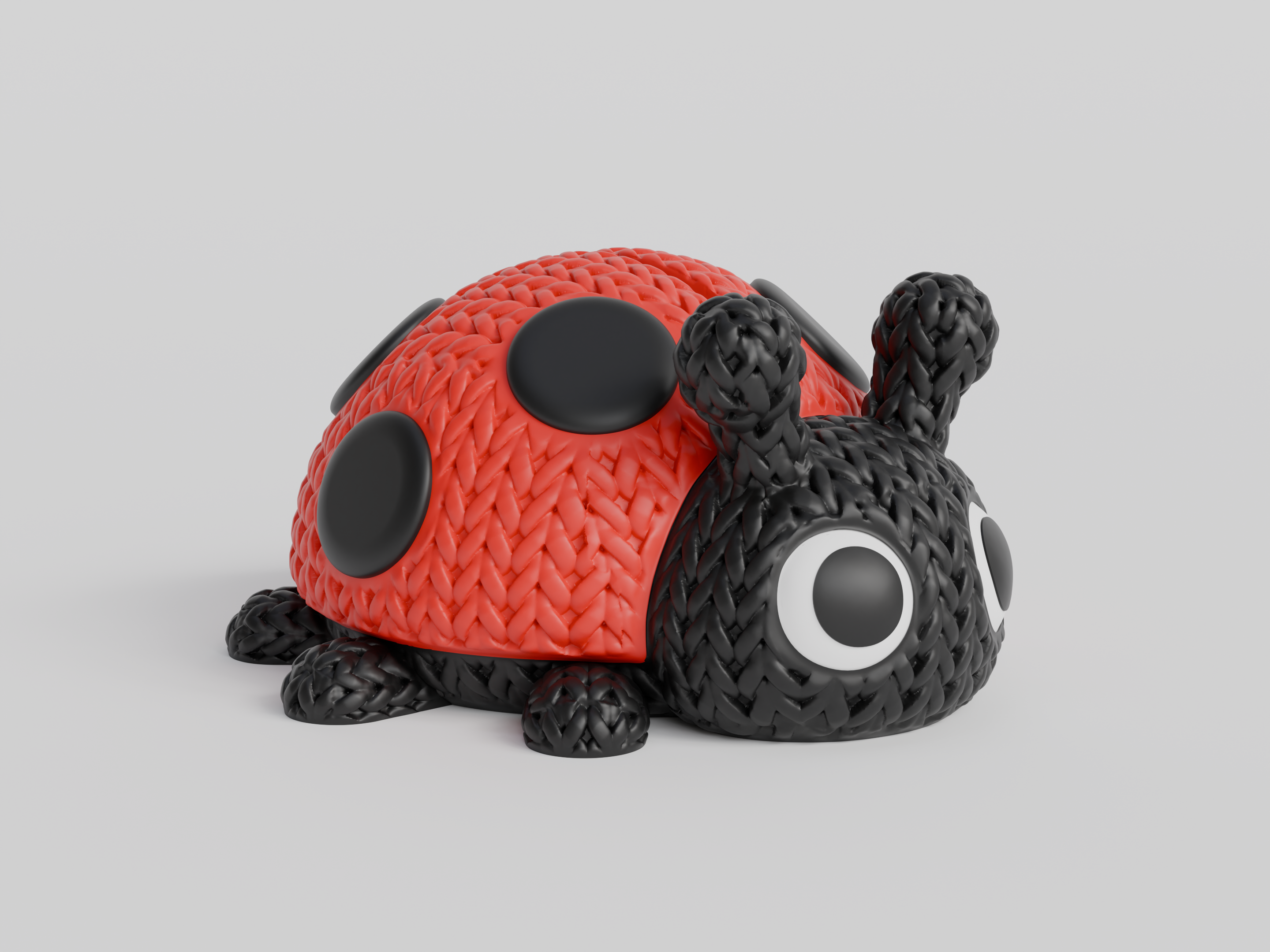 Knitted Ladybug