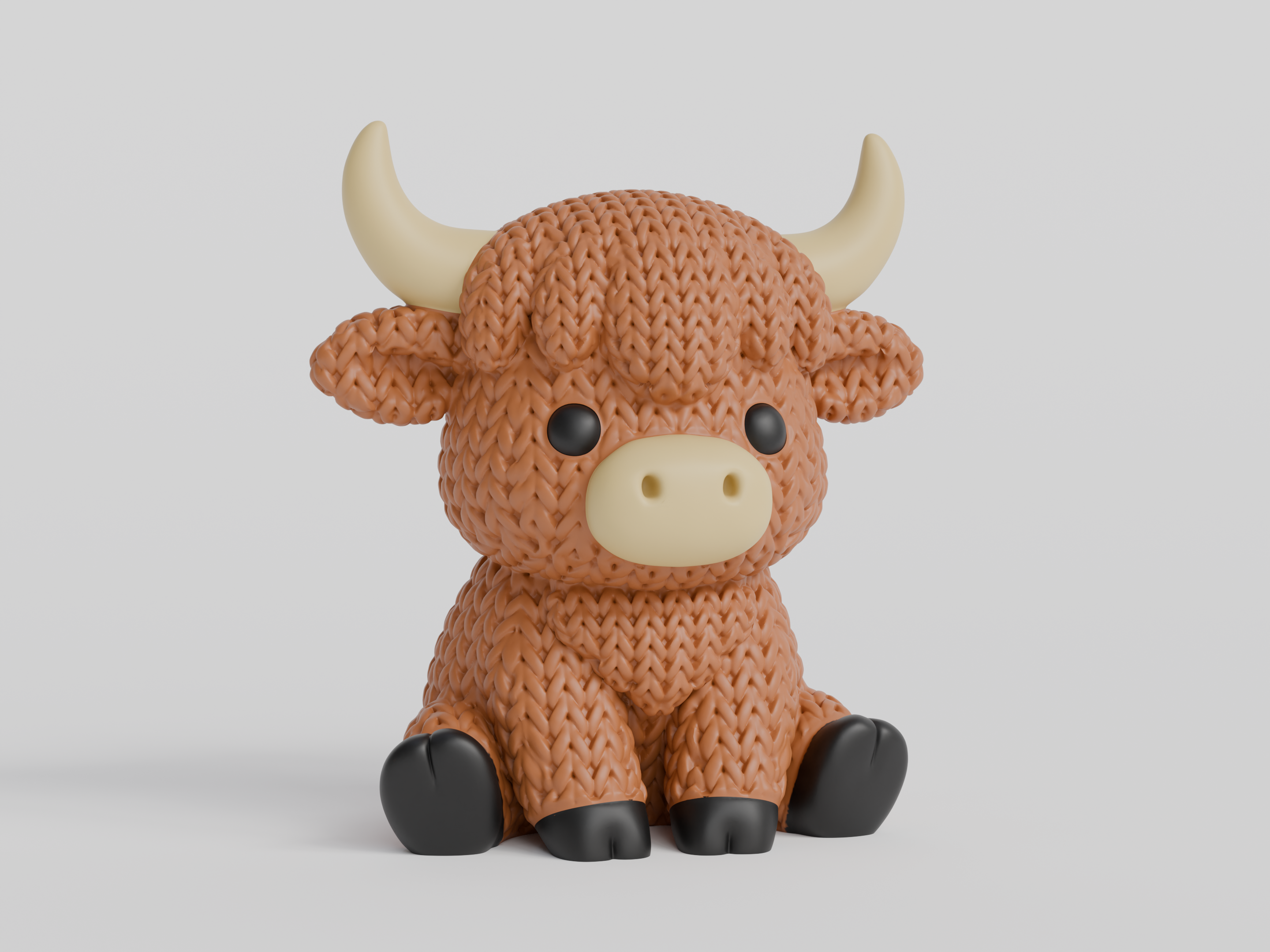 Knitted Highland Cow