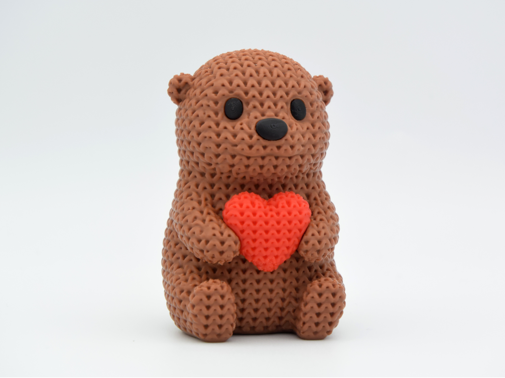 Knitted Otter With Heart