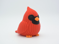 Knitted Cardinal Bird