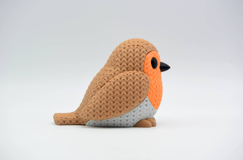 Knitted Robin Bird