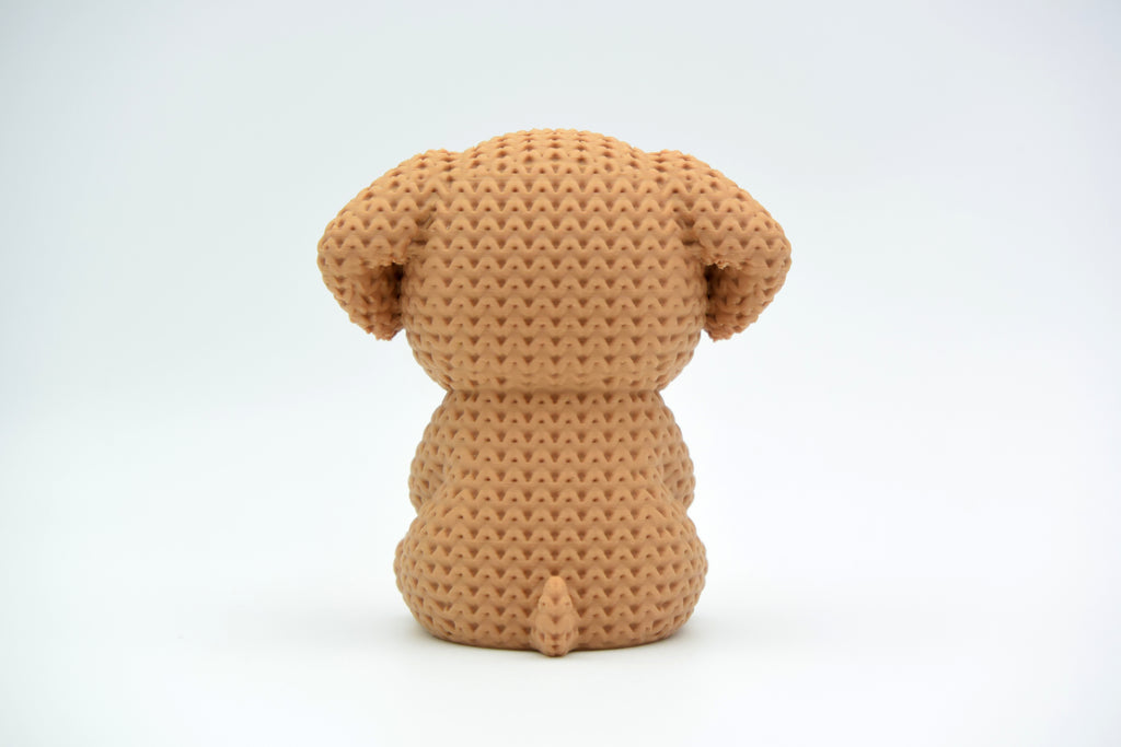 Knitted Dog With Heart