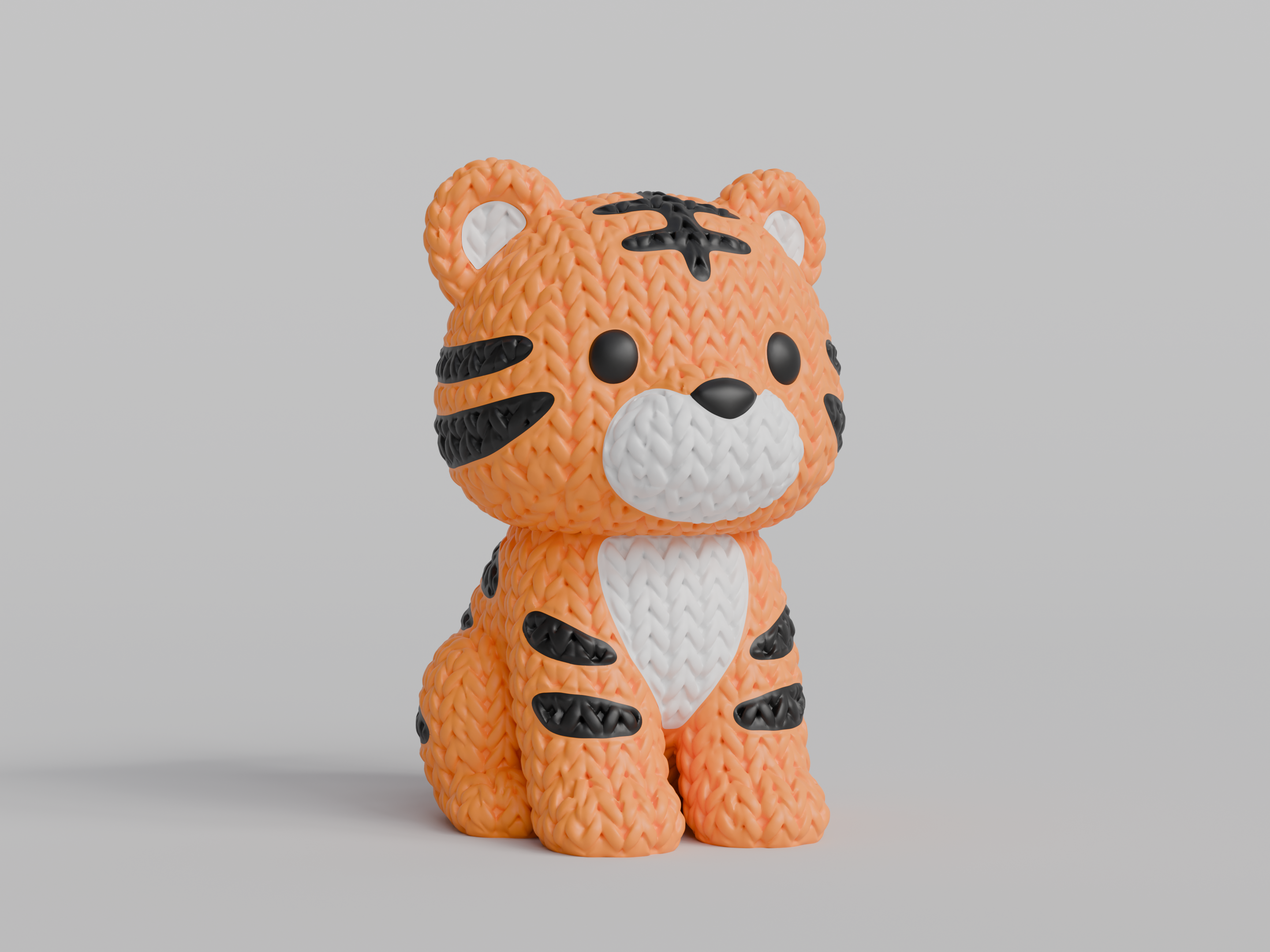 Knitted Tiger